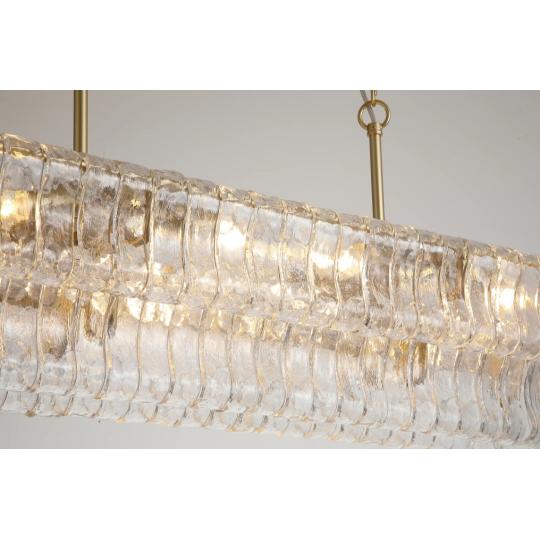 klaszikus skleneny krizital zlaty velky podlhovasty luster lampa osvetlenie luxusny zavesny jedalensky stul obyvacka elegantny civilny zlta mosadz 23.jpg